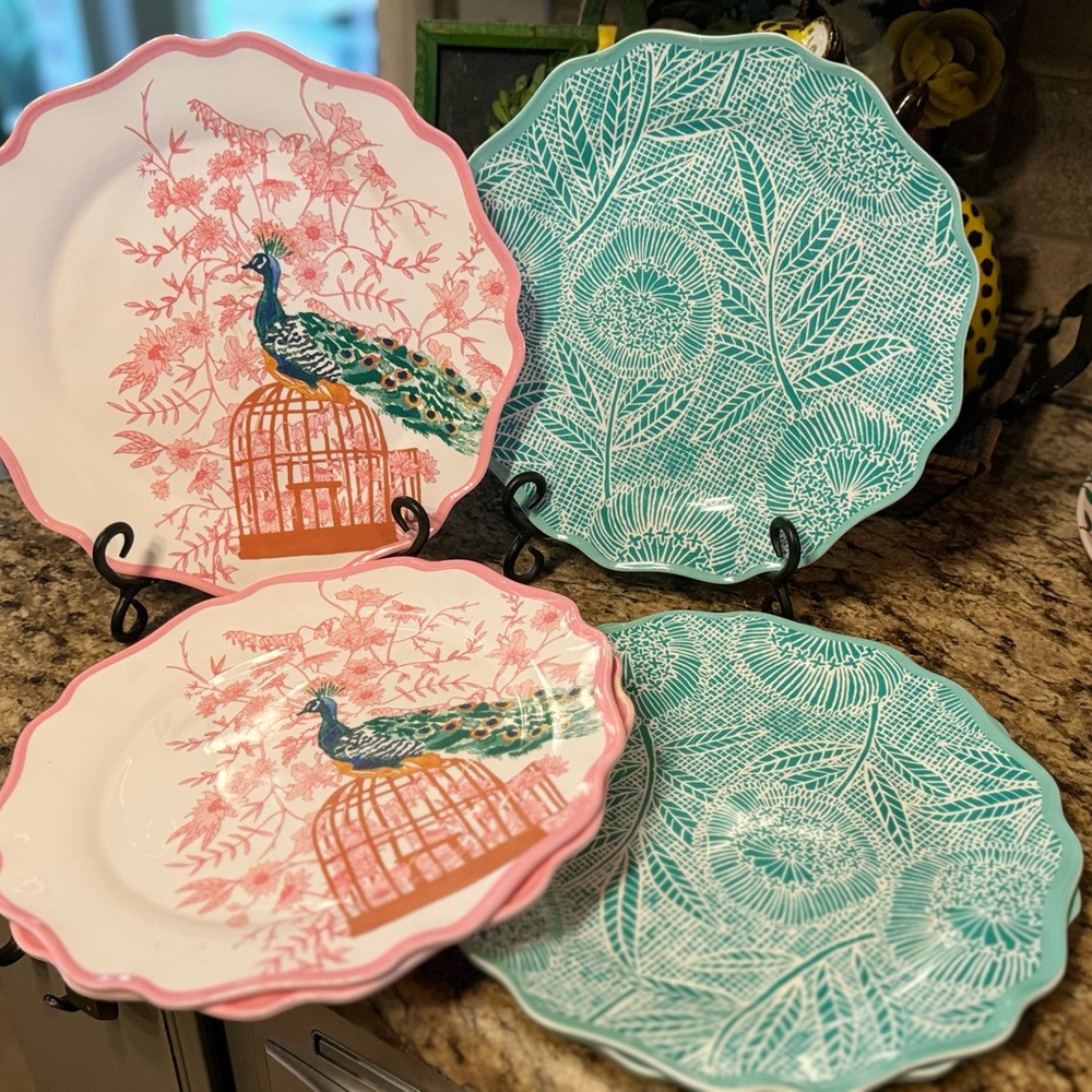 6 Retired Opalhouse Mix & Match Melamine Plates